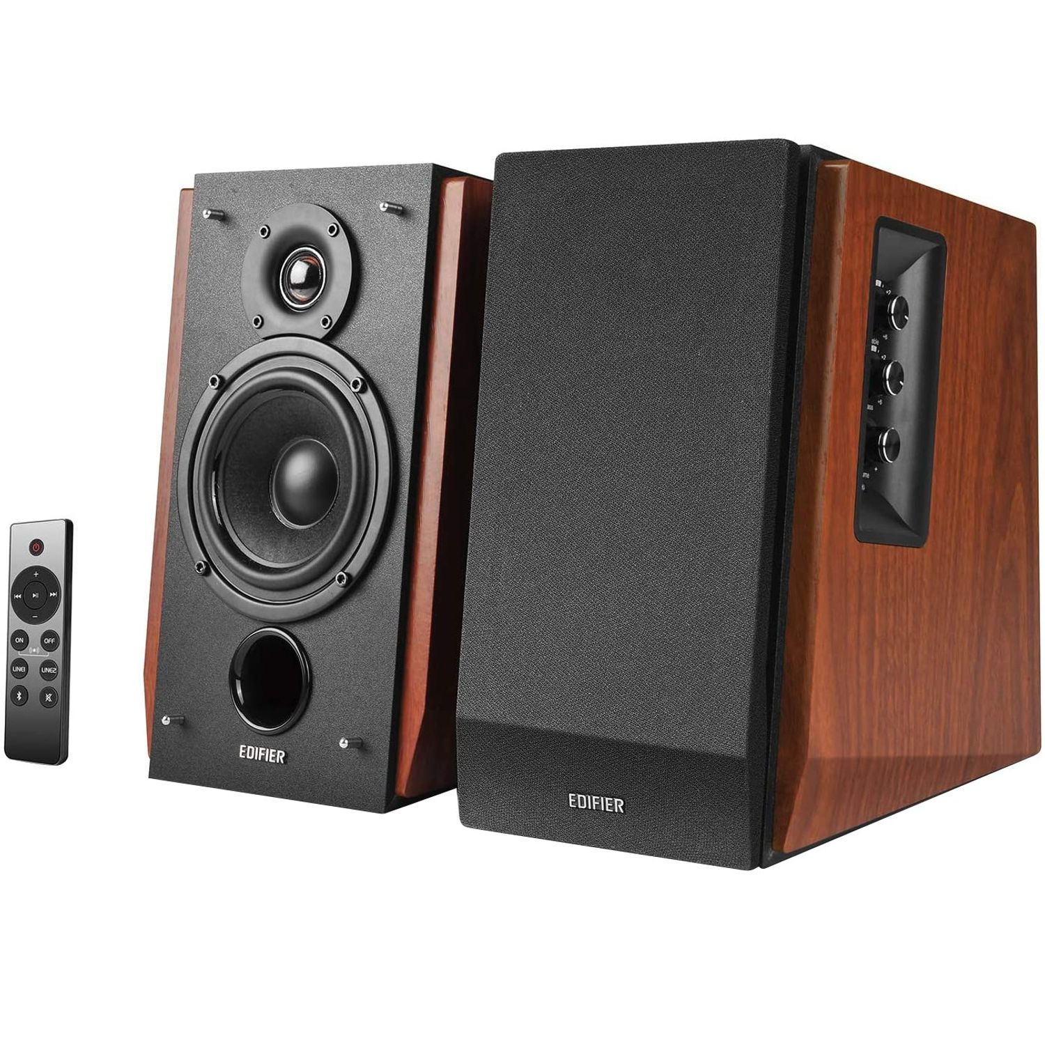 Boxe Edifier 2.0, 66W, bluetooth, brown Boxe Edifier R1700BTS-BR, 2.0, 66 W, Bluetooth, Telecomanda (Negru/Maro) fotografia produsului View 7 L