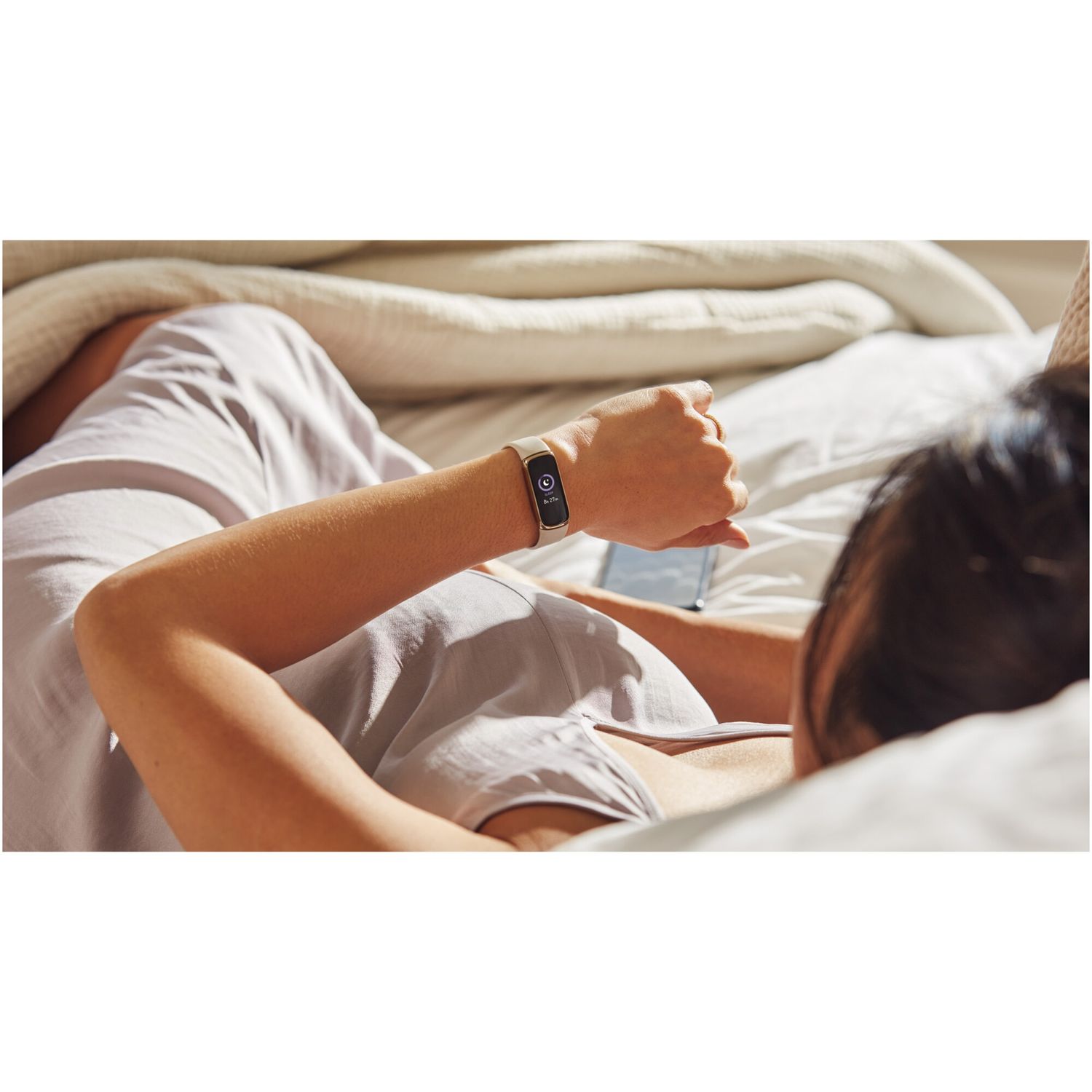 Bratara fitness Fitbit Luxe,Gold/White fotografia produsului View 12 L