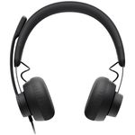 Casti Logitech Zone Wired, microfon cu noise-cancelling, certificate Microsoft Teams, USB Casti Logitech Zone, USB Typ-C, Microfon (Negru) fotografia produsului View 5 S