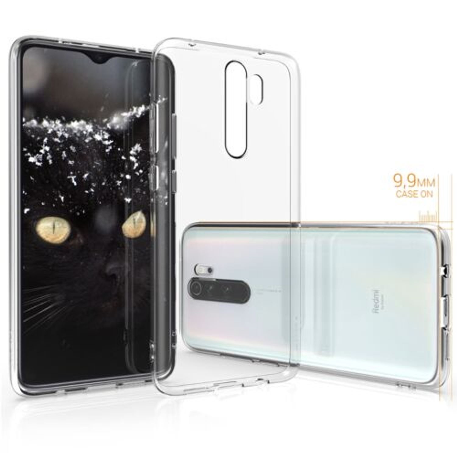 Husa pentru Xiaomi Redmi Note 8 Pro, Silicon, Transparent, 50241.03 fotografia produsului View 5 L