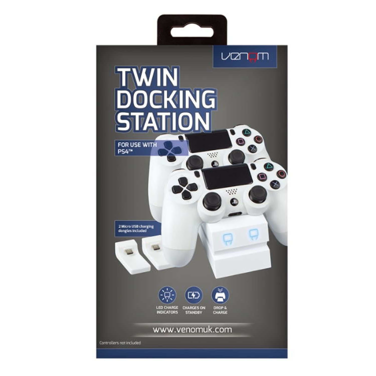 Statie de incarcare duala Venom VS2737 pentru PS4, Alb fotografia produsului View 4 L