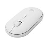 Mouse wireless Logitech Pebble M350, Alb Mouse Wireless Logitech Pebble M350, 1000 DPI, Bluetooth/USB (Alb) fotografia produsului View 3 S