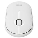 Mouse wireless Logitech Pebble M350, Alb Mouse Wireless Logitech Pebble M350, 1000 DPI, Bluetooth/USB (Alb) fotografia produsului View 2 S