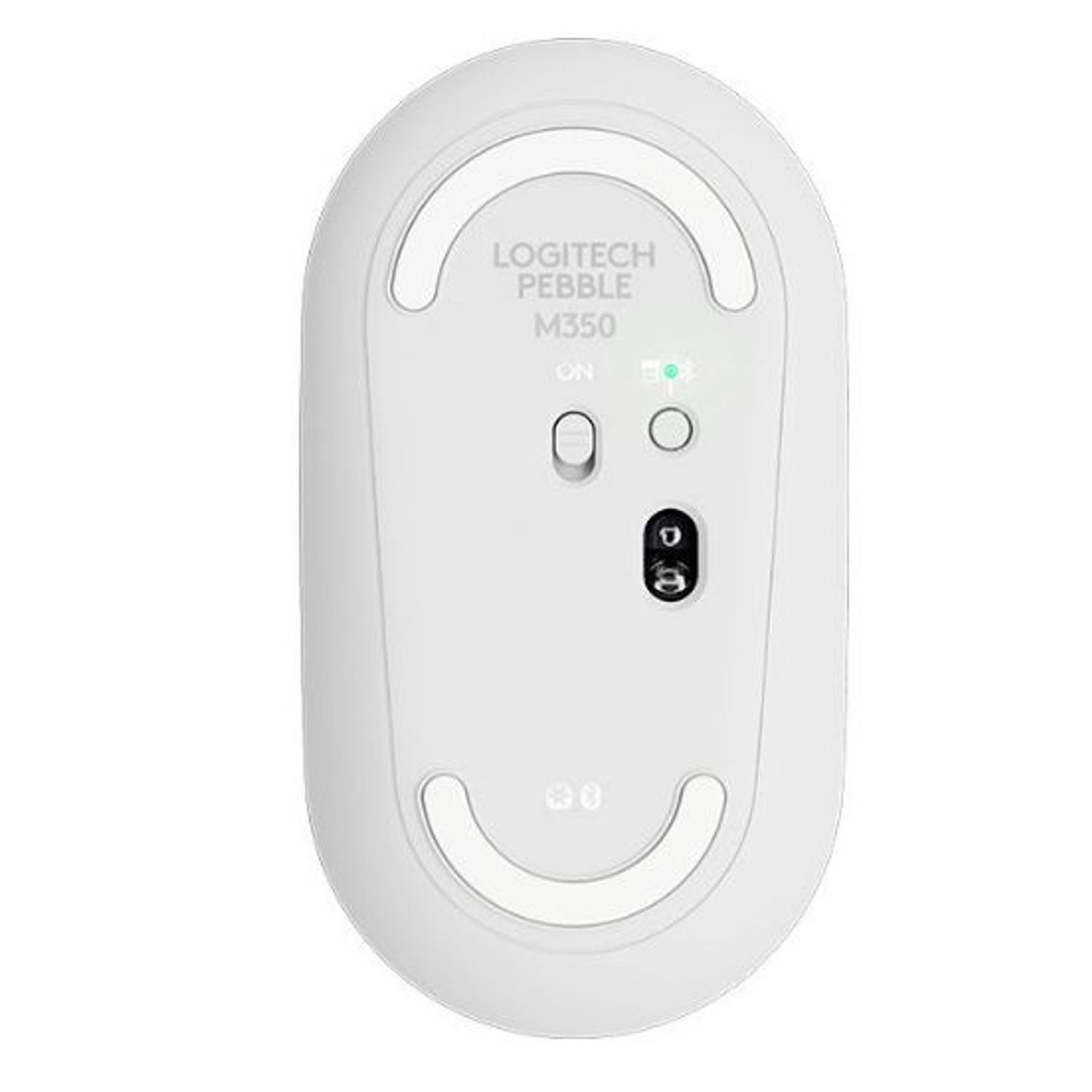Mouse wireless Logitech Pebble M350, Alb Mouse Wireless Logitech Pebble M350, 1000 DPI, Bluetooth/USB (Alb) fotografia produsului View 4 L