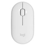Mouse wireless Logitech Pebble M350, Alb Mouse Wireless Logitech Pebble M350, 1000 DPI, Bluetooth/USB (Alb) fotografia produsului