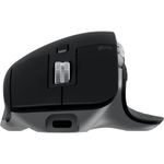 Mouse Wireless Logitech MX Master 3S Performance for Mac, 8000 dpi, Silent, BT, Graphite Mouse Wireless Logitech MX Master 3S for Mac, Bluetooth, 8000 dpi (Negru) fotografia produsului View 4 S