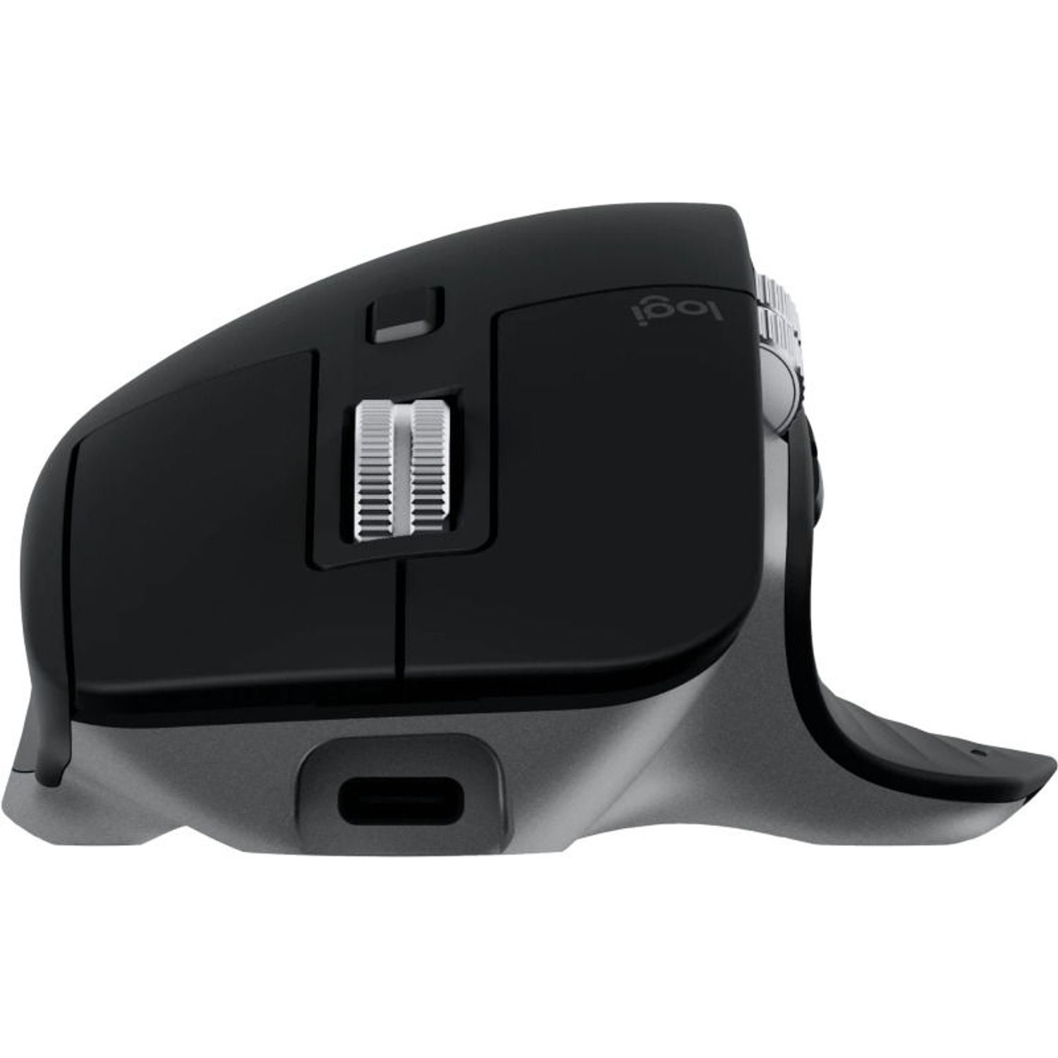 Mouse Wireless Logitech MX Master 3S Performance for Mac, 8000 dpi, Silent, BT, Graphite Mouse Wireless Logitech MX Master 3S for Mac, Bluetooth, 8000 dpi (Negru) fotografia produsului View 4 L