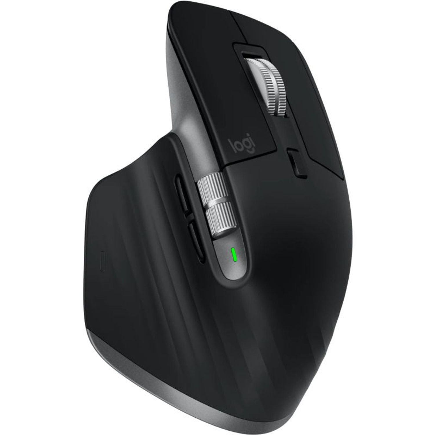 Mouse Wireless Logitech MX Master 3S Performance for Mac, 8000 dpi, Silent, BT, Graphite Mouse Wireless Logitech MX Master 3S for Mac, Bluetooth, 8000 dpi (Negru) fotografia produsului View 3 L