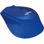 Mouse Logitech M330 Silent Plus, Wireless, Blue Mouse Logitech Optic Wireless M330 Silent Plus (Albastru) fotografia produsului View 3 S