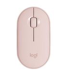 Mouse wireless Logitech Pebble M350, Roz Mouse Wireless Logitech Pebble M350, 1000 DPI, Bluetooth/USB (Roz) fotografia produsului
