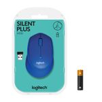 Mouse Logitech M330 Silent Plus, Wireless, Blue Mouse Logitech Optic Wireless M330 Silent Plus (Albastru) fotografia produsului View 10 S