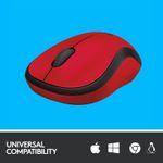 Mouse Logitech M220 Silent, Wireless, Red Mouse Optic Wireless Logitech  M220 Silent, USB, 1000 DPI (Rosu) fotografia produsului View 5 S