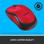Mouse Logitech M220 Silent, Wireless, Red Mouse Optic Wireless Logitech  M220 Silent, USB, 1000 DPI (Rosu) fotografia produsului View 6 S