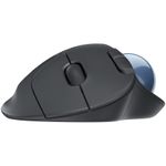Mouse Wireless TrackballLogitech ERGO M575, Graphite Mouse Wireless Logitech ERGO M575  Trackball, Bluetooth/USB, 2000 DPI (Negru) fotografia produsului View 6 S