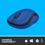 Mouse Logitech M220 Silent, Wireless, Blue Mouse Logitech Optic Wireless M220 Silent (Albastru) fotografia produsului View 5 S