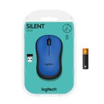 Mouse Logitech M220 Silent, Wireless, Blue Mouse Logitech Optic Wireless M220 Silent (Albastru) fotografia produsului View 9 S