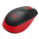 Mouse wireless Logitech M190, Rosu Mouse Wireles LOGITECH M190, USB, 1000 DPI (Negru/Rosu) fotografia produsului View 2 S