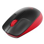 Mouse wireless Logitech M190, Rosu Mouse Wireles LOGITECH M190, USB, 1000 DPI (Negru/Rosu) fotografia produsului