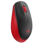 Mouse wireless Logitech M190, Rosu Mouse Wireles LOGITECH M190, USB, 1000 DPI (Negru/Rosu) fotografia produsului View 3 S