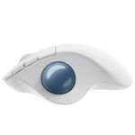 Mouse Wireless Trackball Logitech ERGO M575, Offwhite Mouse Wireless Logitech ERGO M575 Trackball, Bluetooth 5.0, USB (Alb) fotografia produsului View 2 S