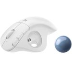 Mouse Wireless Trackball Logitech ERGO M575, Offwhite Mouse Wireless Logitech ERGO M575 Trackball, Bluetooth 5.0, USB (Alb) fotografia produsului View 8 S