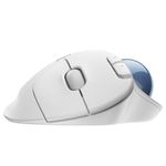Mouse Wireless Trackball Logitech ERGO M575, Offwhite Mouse Wireless Logitech ERGO M575 Trackball, Bluetooth 5.0, USB (Alb) fotografia produsului View 3 S