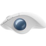 Mouse Wireless Trackball Logitech ERGO M575, Offwhite Mouse Wireless Logitech ERGO M575 Trackball, Bluetooth 5.0, USB (Alb) fotografia produsului View 7 S