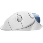Mouse Wireless Trackball Logitech ERGO M575, Offwhite Mouse Wireless Logitech ERGO M575 Trackball, Bluetooth 5.0, USB (Alb) fotografia produsului View 6 S