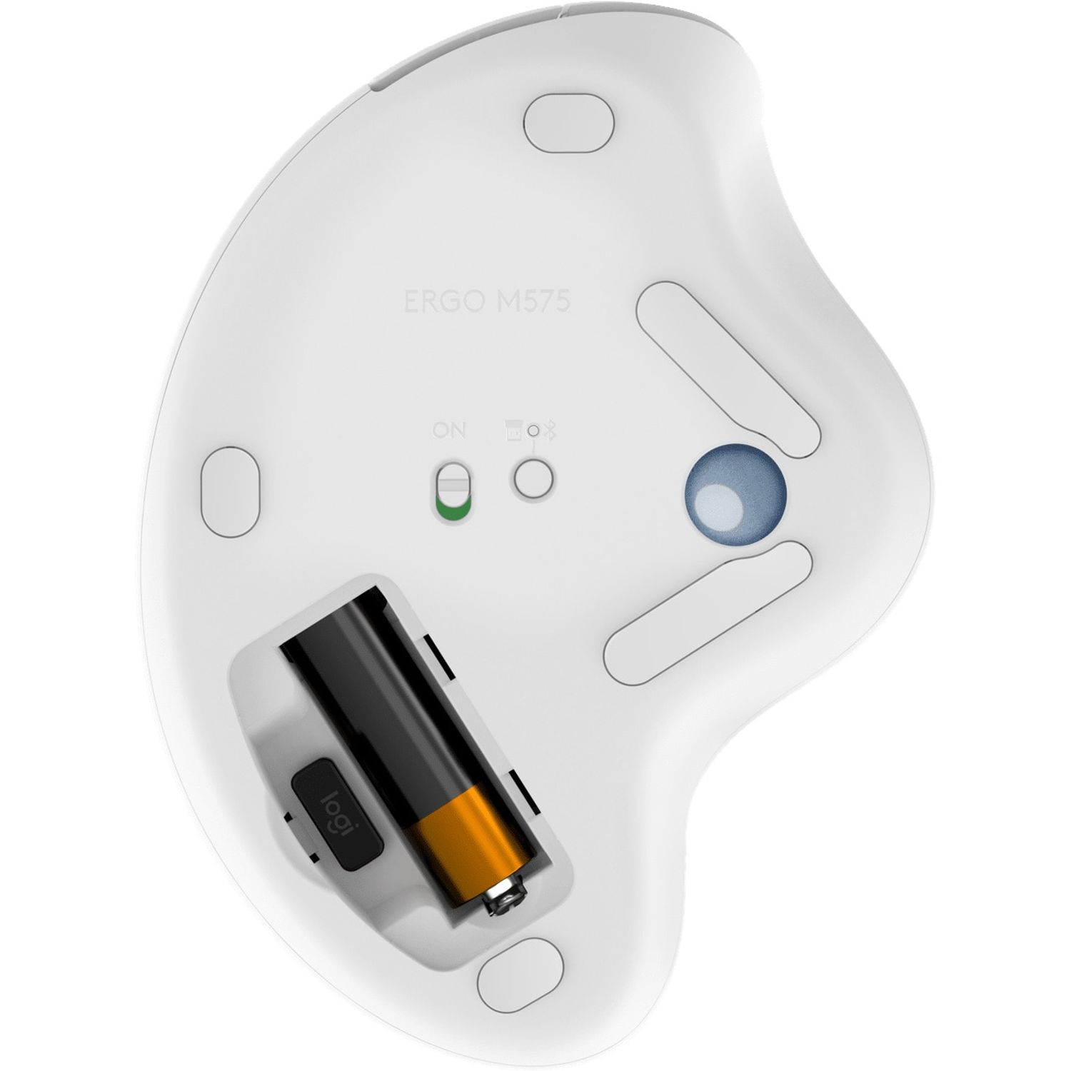 Mouse Wireless Trackball Logitech ERGO M575, Offwhite Mouse Wireless Logitech ERGO M575 Trackball, Bluetooth 5.0, USB (Alb) fotografia produsului View 9 L