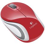 Mouse Wireless Logitech M187, USB, Rosu Mouse Optic Wireless Logitech Mini M187 (Rosu) fotografia produsului