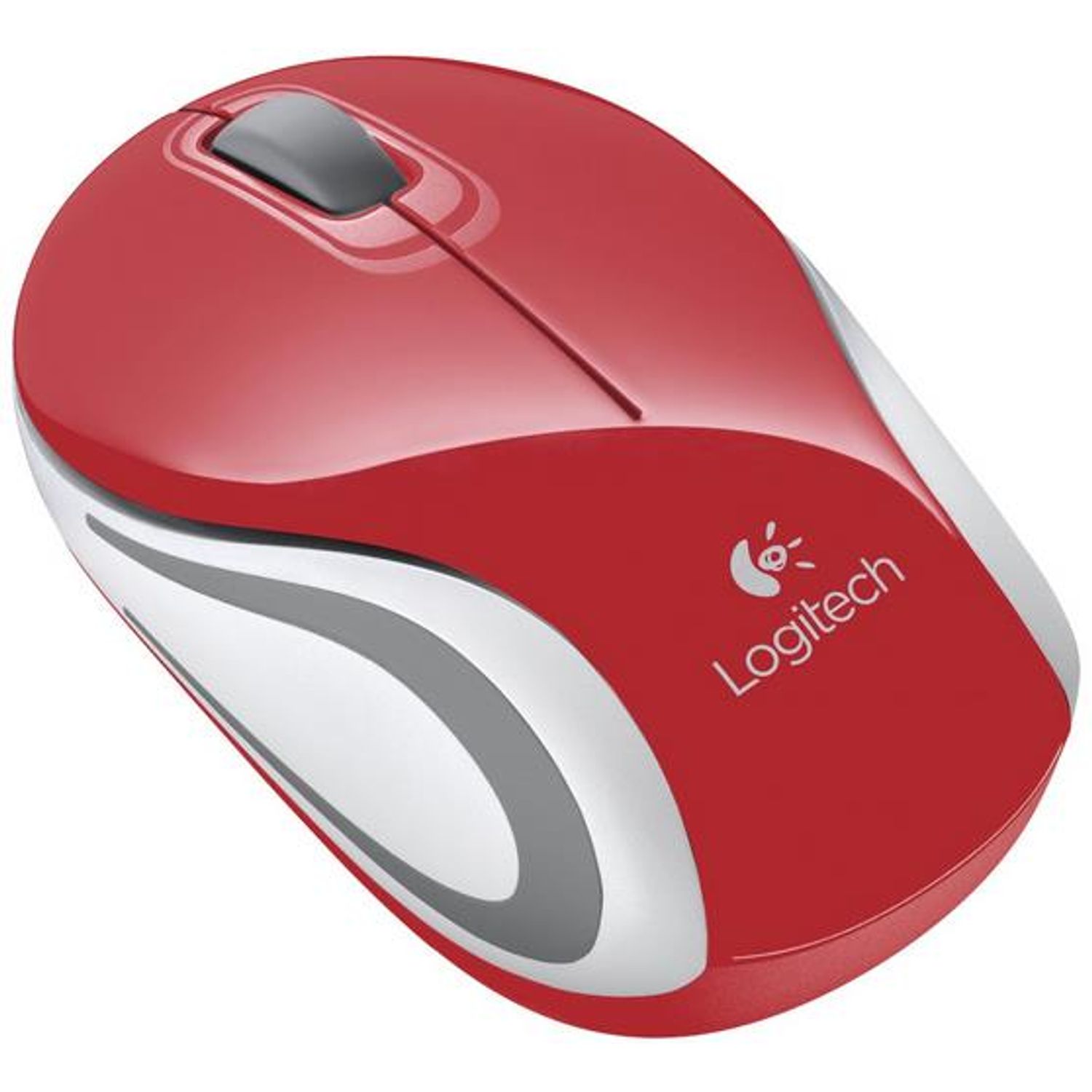Mouse Wireless Logitech M187, USB, Rosu Mouse Optic Wireless Logitech Mini M187 (Rosu) fotografia produsului