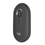 Mouse wireless Logitech Pebble M350, Grafit Mouse Wireless Logitech Pebble M350, 1000 DPI, Bluetooth/USB (Gri) fotografia produsului View 3 S