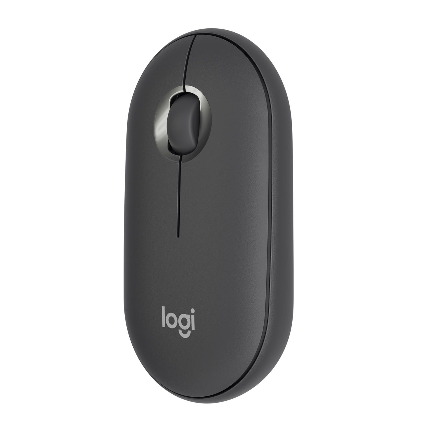 Mouse wireless Logitech Pebble M350, Grafit Mouse Wireless Logitech Pebble M350, 1000 DPI, Bluetooth/USB (Gri) fotografia produsului View 3 L