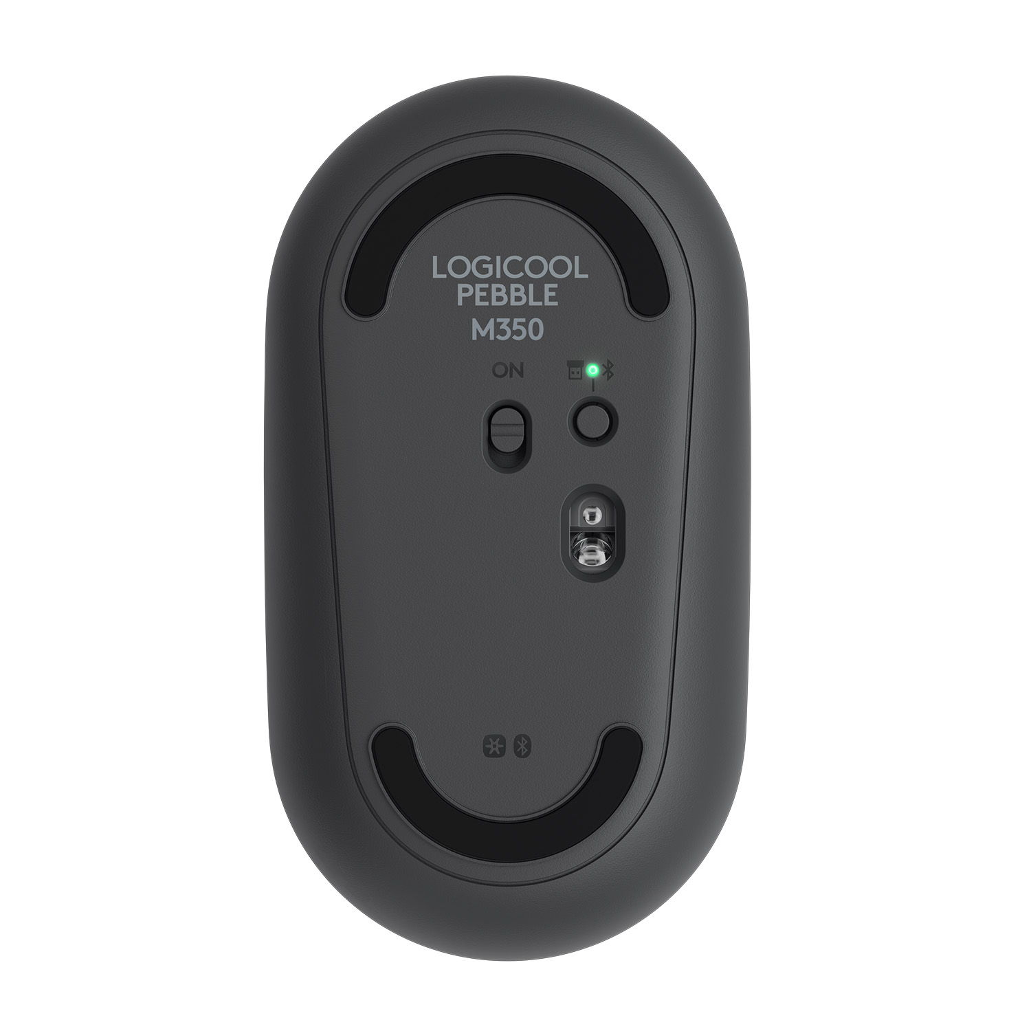Mouse wireless Logitech Pebble M350, Grafit Mouse Wireless Logitech Pebble M350, 1000 DPI, Bluetooth/USB (Gri) fotografia produsului View 6 L