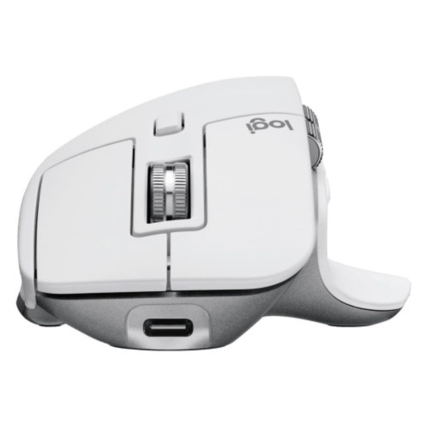 Mouse Wireless Logitech MX Master 3S Performance for Mac, 8000 dpi, Silent, BT, Grey Mouse Wireless Logitech MX Master 3S for Mac, Bluetooth, 8000 dpi (Gri) fotografia produsului View 8 L