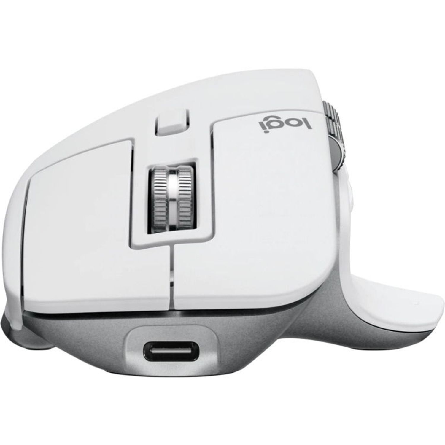 Mouse Wireless Logitech MX Master 3S Performance for Mac, 8000 dpi, Silent, BT, Grey Mouse Wireless Logitech MX Master 3S for Mac, Bluetooth, 8000 dpi (Gri) fotografia produsului View 4 L
