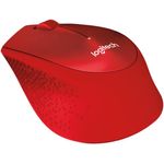 Mouse Logitech M330 Silent Plus, Wireless, Red Mouse Logitech Optic Wireless M330 Silent Plus (Rosu) fotografia produsului View 4 S