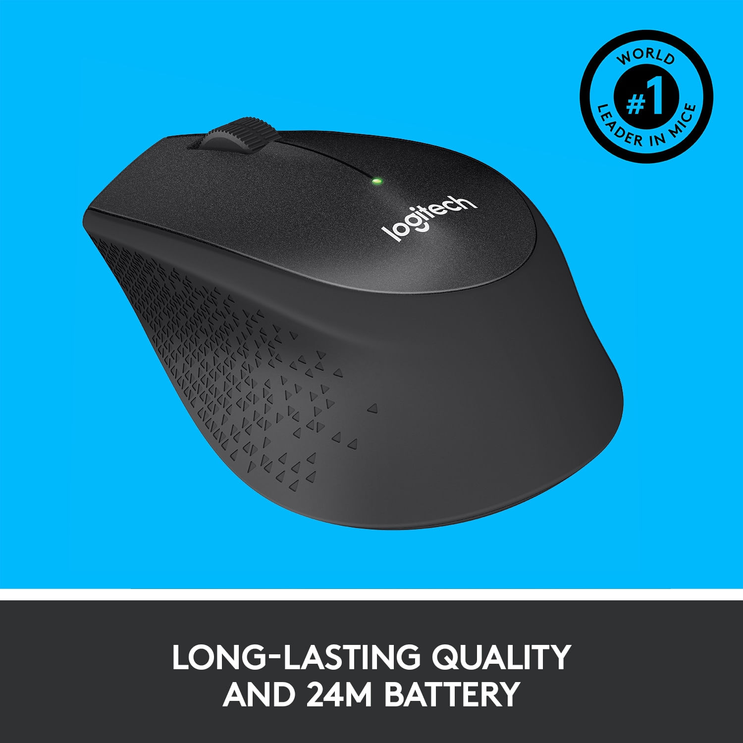 Mouse Logitech M330 Silent Plus, Wireless, Black Mouse Logitech Optic Wireless M330 Silent Plus (Negru) fotografia produsului View 12 L