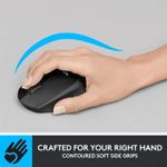 Mouse Logitech M330 Silent Plus, Wireless, Black Mouse Logitech Optic Wireless M330 Silent Plus (Negru) fotografia produsului View 5 S