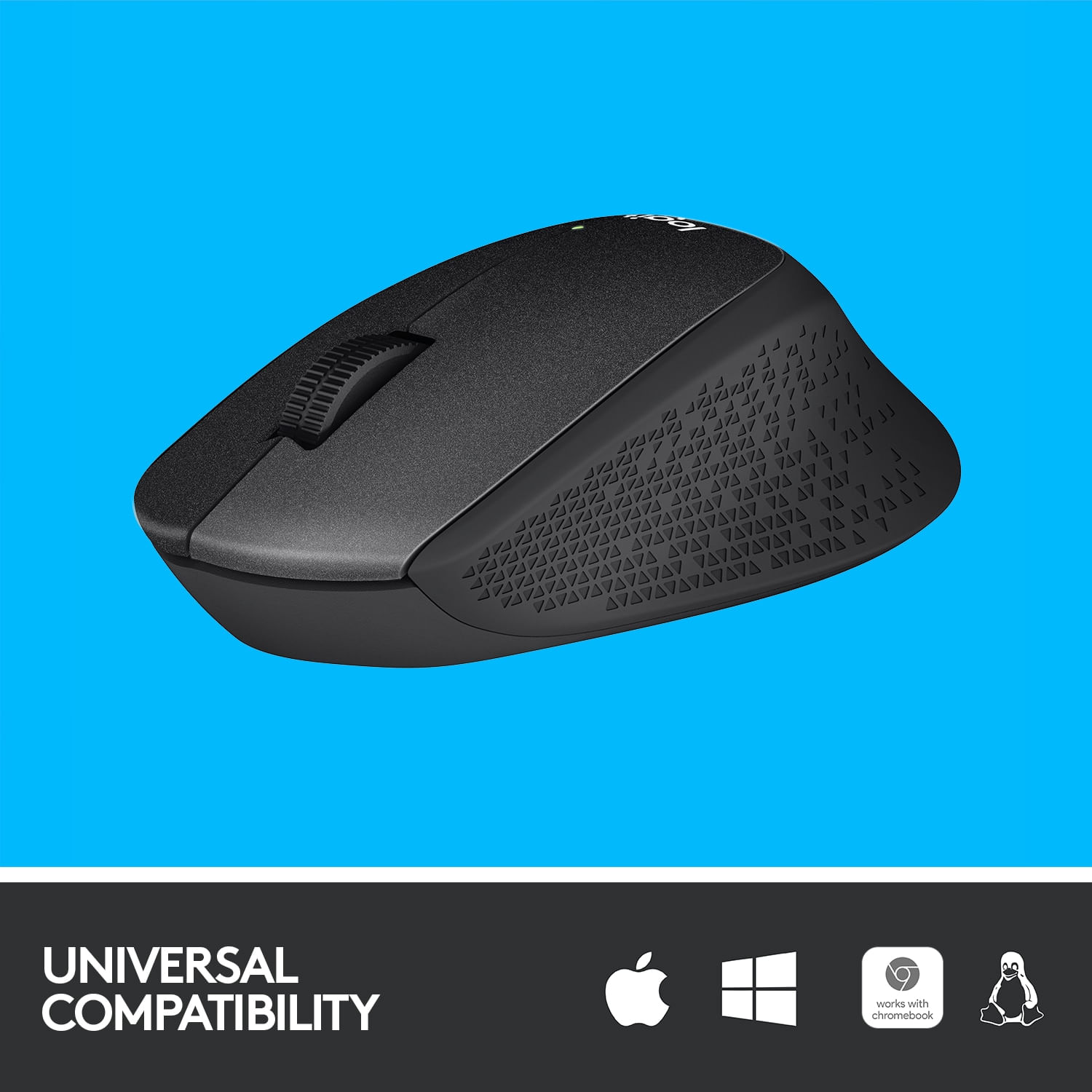 Mouse Logitech M330 Silent Plus, Wireless, Black Mouse Logitech Optic Wireless M330 Silent Plus (Negru) fotografia produsului View 11 L