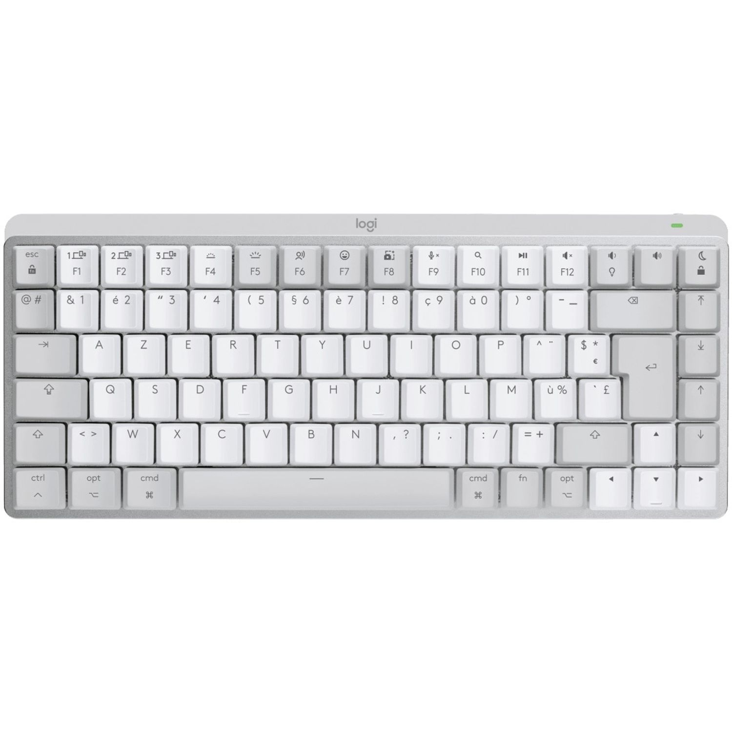Tastatura Wireless Logitech MX Mechanical Mini for Mac, Bluetooth Illuminated Performance, US INT (Gri) fotografia produsului View 5 L