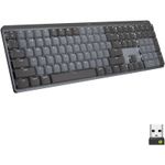 Tastatura Wireless Logitech MX Mechanical Illuminated Performance, layout US INT, USB/Bluetooth (Negru) fotografia produsului View 3 S