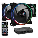Ventilator Aerocool Eclipse Pro, 120mm, set 3, iluminare aRGB Set 3 ventilatoare Aerocool Eclipse Pro 120mm, iluminare aRGB fotografia produsului