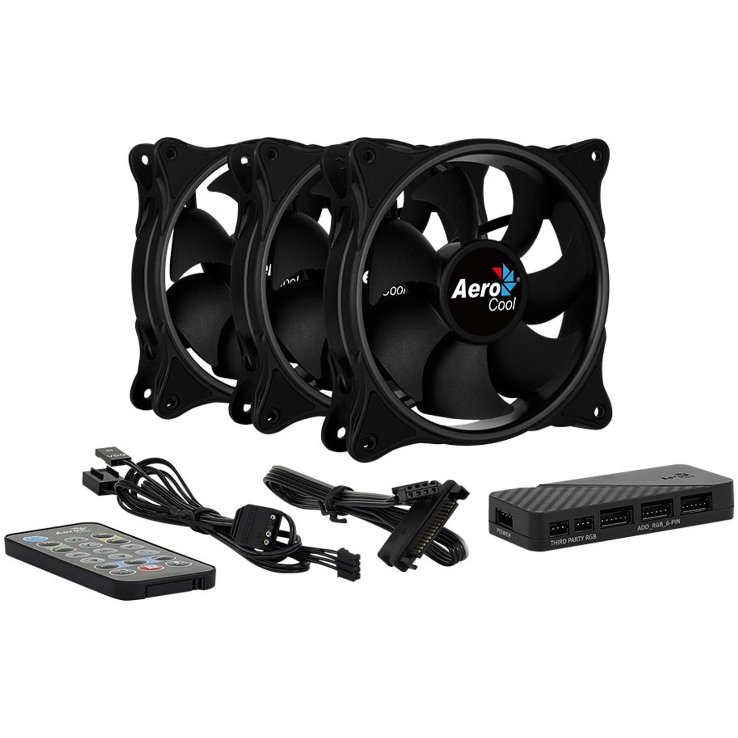 Ventilator Aerocool Eclipse Pro, 120mm, set 3, iluminare aRGB Set 3 ventilatoare Aerocool Eclipse Pro 120mm, iluminare aRGB fotografia produsului View 10 L
