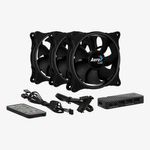 Ventilator Aerocool Eclipse Pro, 120mm, set 3, iluminare aRGB Set 3 ventilatoare Aerocool Eclipse Pro 120mm, iluminare aRGB fotografia produsului View 2 S