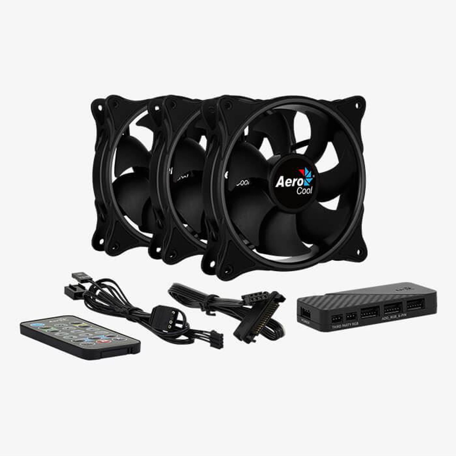 Ventilator Aerocool Eclipse Pro, 120mm, set 3, iluminare aRGB Set 3 ventilatoare Aerocool Eclipse Pro 120mm, iluminare aRGB fotografia produsului View 2 L