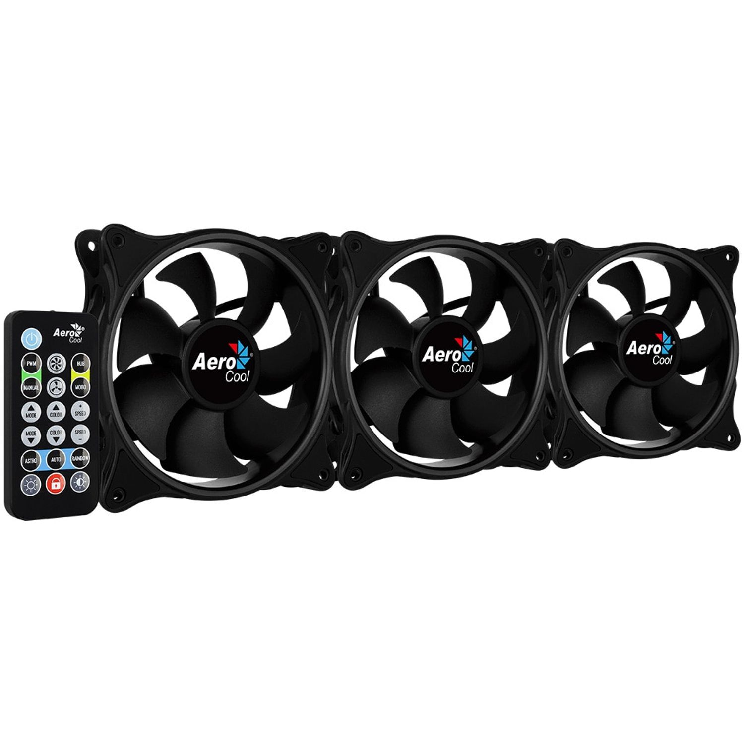 Ventilator Aerocool Eclipse Pro, 120mm, set 3, iluminare aRGB Set 3 ventilatoare Aerocool Eclipse Pro 120mm, iluminare aRGB fotografia produsului View 9 L