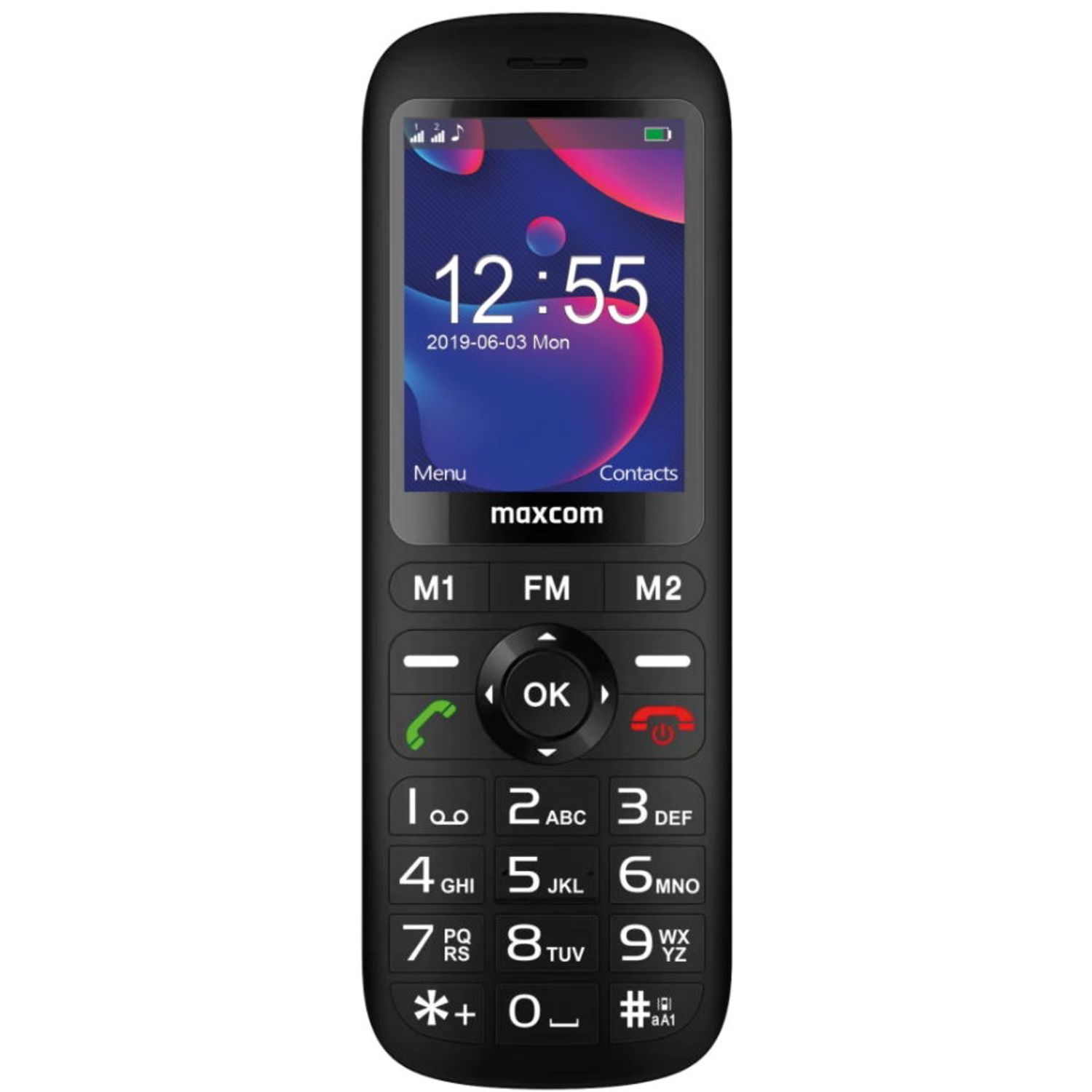 Telefon mobil MaxCom Comfort MM740, Dual Sim (Negru) fotografia produsului View 2 L
