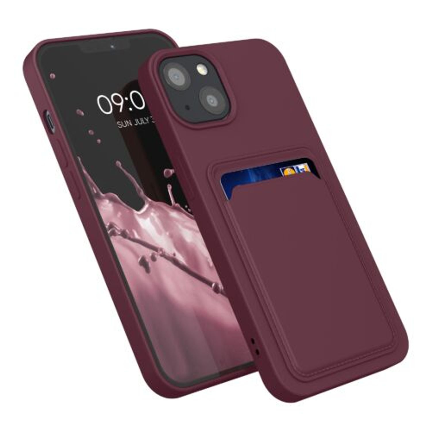 Husa pentru Apple iPhone 13, Silicon, Violet, 55955.190, Kwmobile fotografia produsului