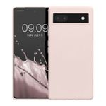 Husa Kwmobile pentru Google Pixel 6a, Silicon, Crem, 58053.225 fotografia produsului